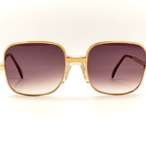 ANKER 1980s Single Bridge Vintage Square Made in West Germany Mens Sunglasses / NOS Eyewear / New Old Stock with New Lenses