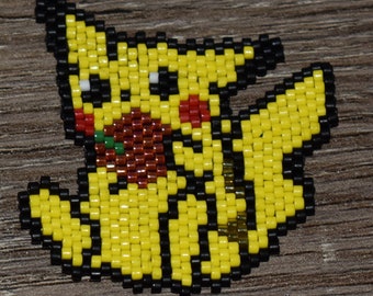 Beaded Pikachu pose 3