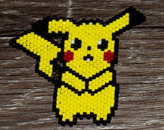 Beaded Pikachu pose 2