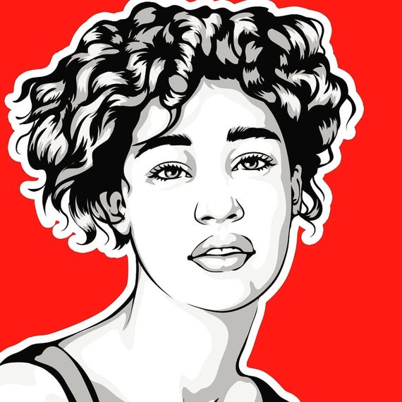 Custom Portrait From Photo Pop Art Digital Style Wpap Etsy