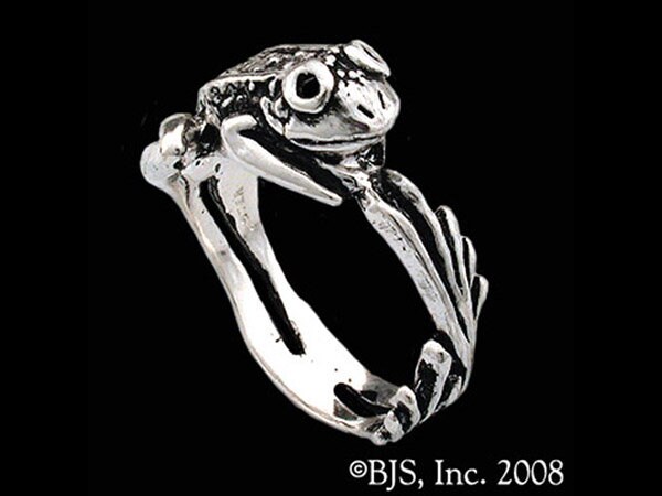 Frog Wrap Ring Sterling Silver Frog Ring Available in US Sizes 5