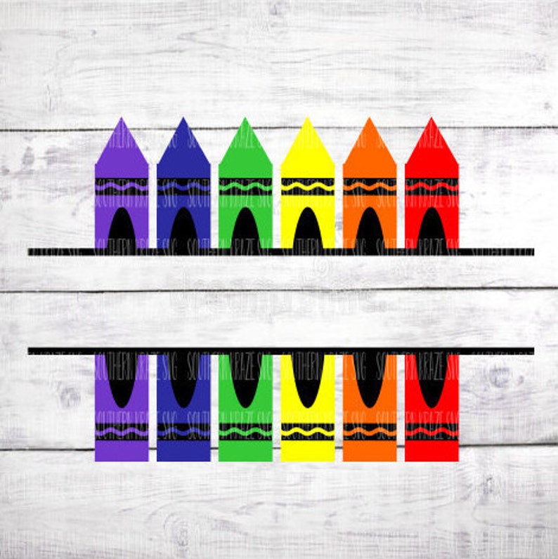 Download Crayon split monogram svg / crayons svg / svg / png / dxf ...