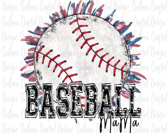 Baseball mama png | digital download | sublimation | baseball png | sports | mom