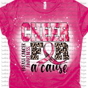 Cheer for a cause png | breast cancer awareness png | cheer png | October | pink | fall png | sublimation | digital
