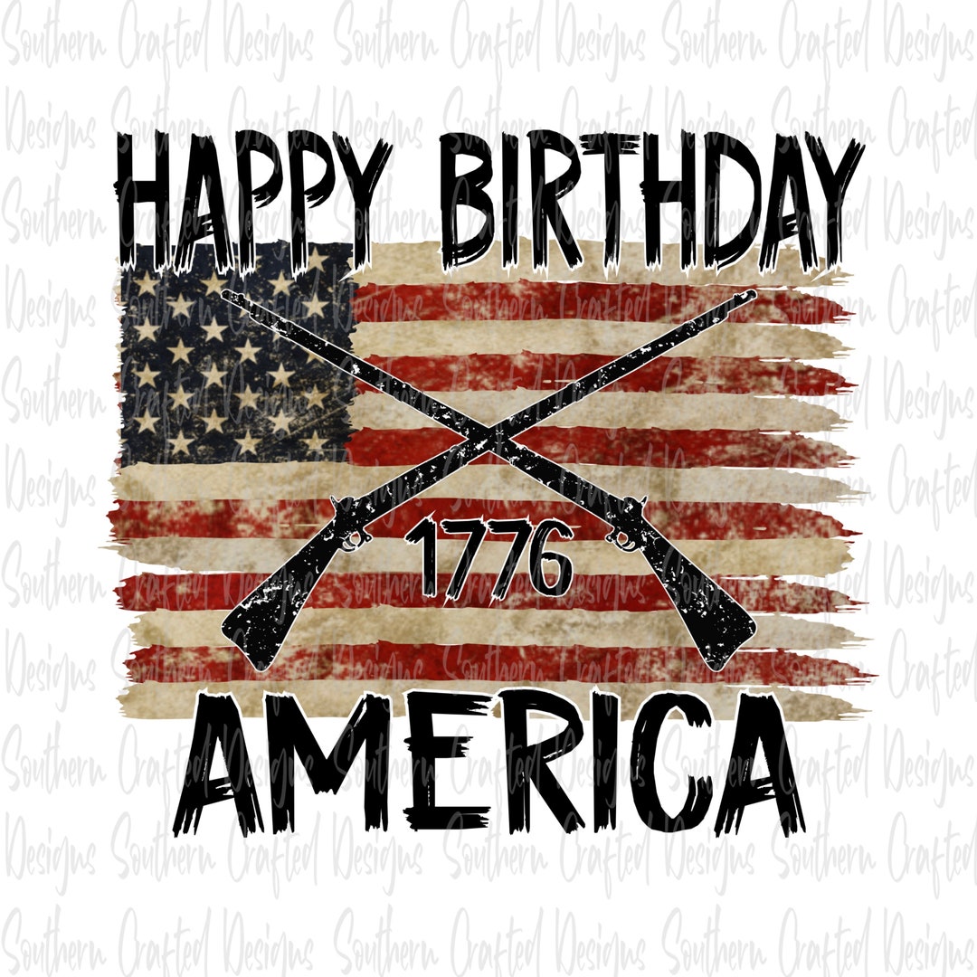 Fourth of July Png Digital Download / Distressed Flag Png / Commercial ...