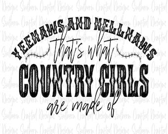 Western png | digital download | commercial use | yeehaw png | hellnaw png | country png | country girl png