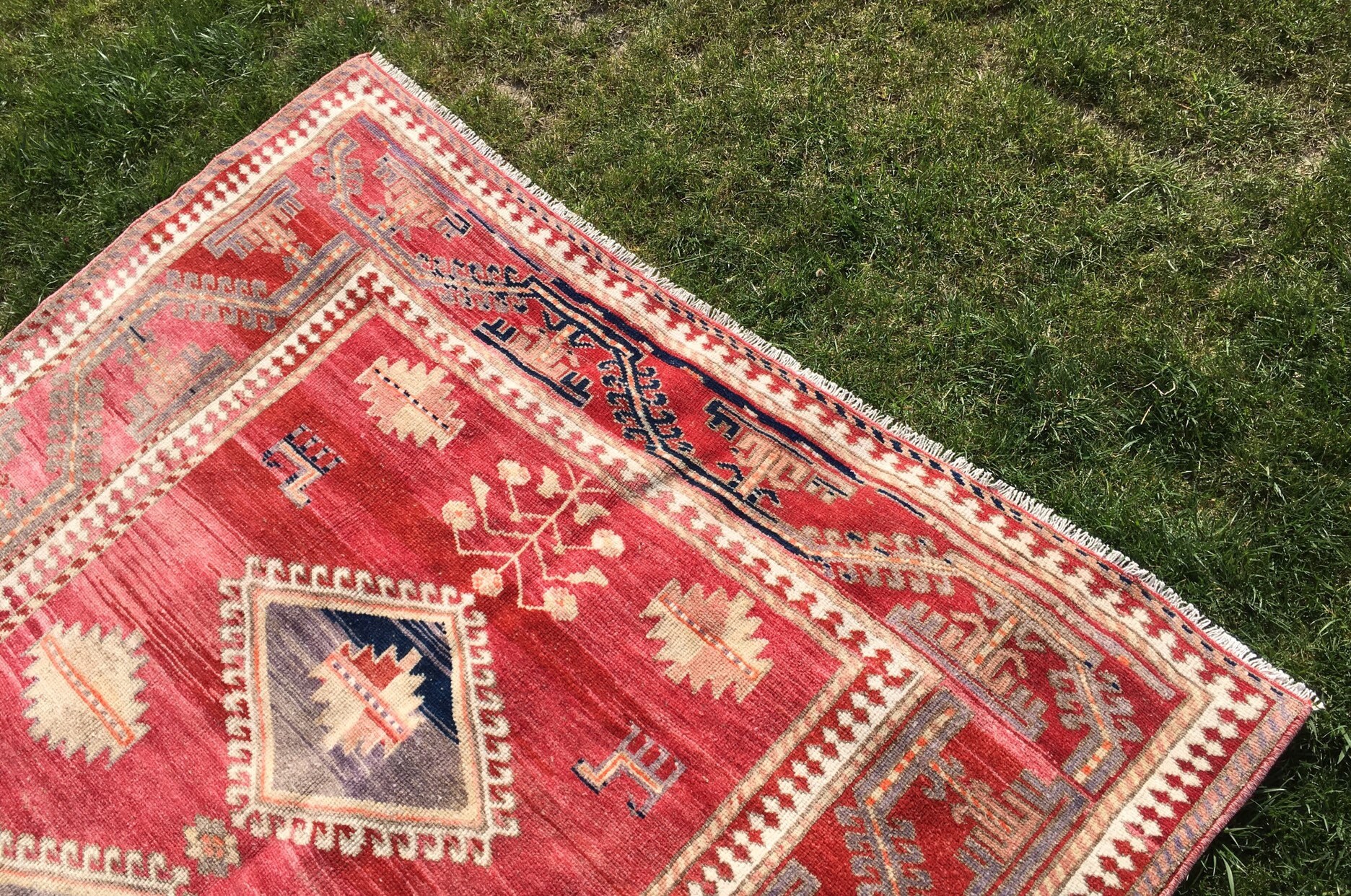 Turkish Rug Runner Oushak Rug Bohemian Rug Hallway Rug Etsy