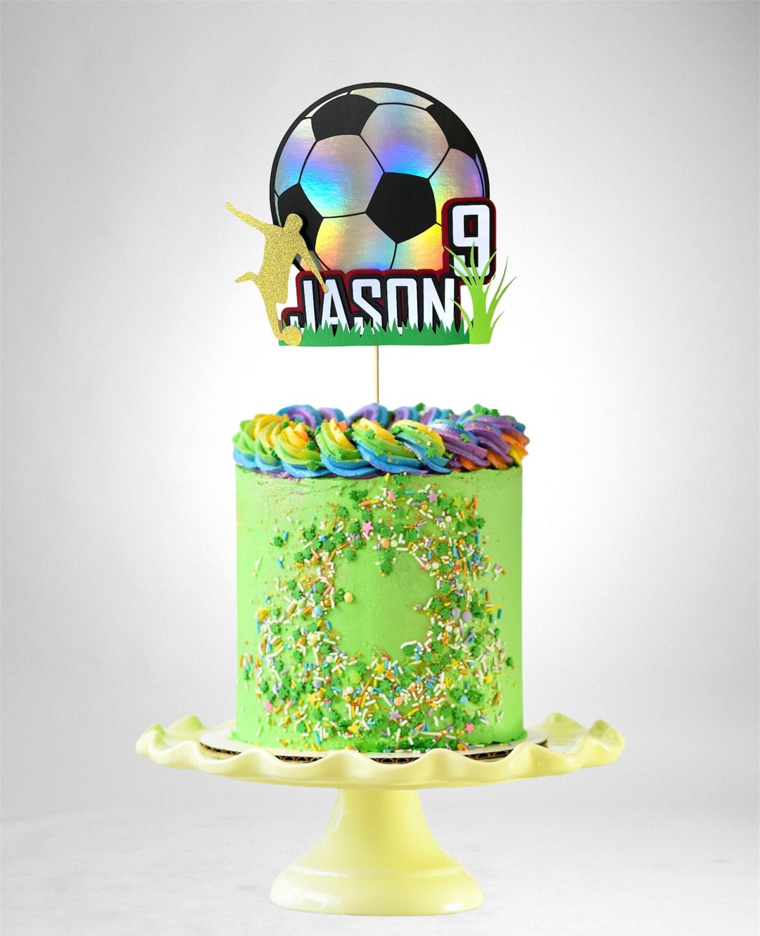 Voetbal Cake Topper, Voetbal Verjaardag, 9e verjaardag, Aangepaste naam  Banner, Smash Cake, Cake Decoratie, Kids Party Decoraties - Etsy België, image size:1080x1330