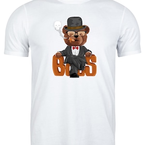 Boss Bear T-Shirt, Boss Teddy Bear, For Boss, Special Occasions, Funny Shirt for Boyfriend, Funny Gifts for Dad, Bear Love, Unisex T-Shirt