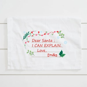 Dear Santa I Can Explain Personalized Christmas - pillowcases - Baby pillowcase - Kids pillowcase - Personalized Christmas Gifts - 30x45 cm