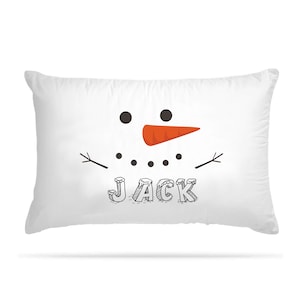 Snowman face - 2023 - baby pillowcases - pillowcase - Baby snowman pillowcase - Kids pillowcase - Personalized Christmas Gifts - 30x45 cm