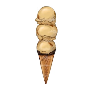 Ice Cream Clipart PNG, Digital Download