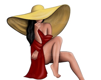 Fashion Clipart, Fashion Girl PNG, Digital Download