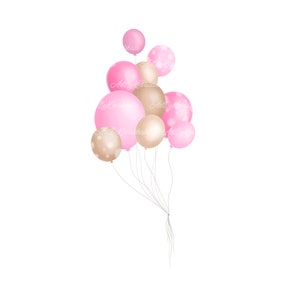 Balloons Clipart PNG, Balloons Baby Shower, Digital Download