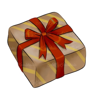 Gift Box PNG, Gift Box Clipart, Digital Download