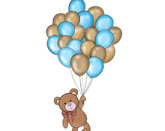Clipart Misia Teddy, Miś PNG, Baby Shower, Pobieranie cyfrowe, Wykorzystanie komercyjne