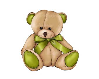 Clipart Misia Teddy, Miś PNG, Baby Shower, Pobieranie Cyfrowe