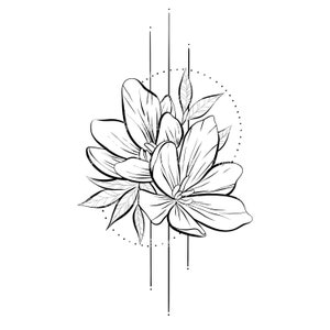 Conception PNG personnalisée, conception de tatouage pour femmes, conception de tatouage personnalisée, téléchargement numérique