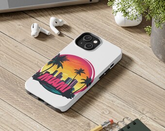 iPhone・スマホケース Society6 Palm tree Smile by Goldfish Kiss Miami PNG, Miami Clipart, Sunset, Palm Trees, Digital