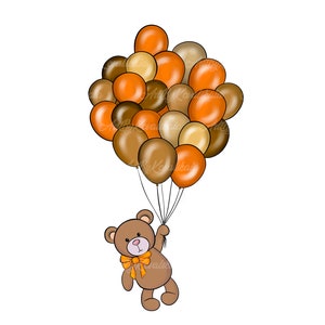Teddy Bear Clipart, Bear PNG, Baby Bear, PNG, Baby Shower, Digital Download, Commercial Use