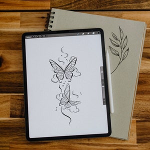 Butterfly PNG, Tattoo Butterflies, Personalized Tattoo Design, Digital Download