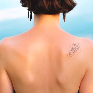Angel Wings Tattoo, Minimal Tattoo PNG, CustomTattoo Design, Tattoo Design For Women, Personalized Tattoo Design, Digital Download