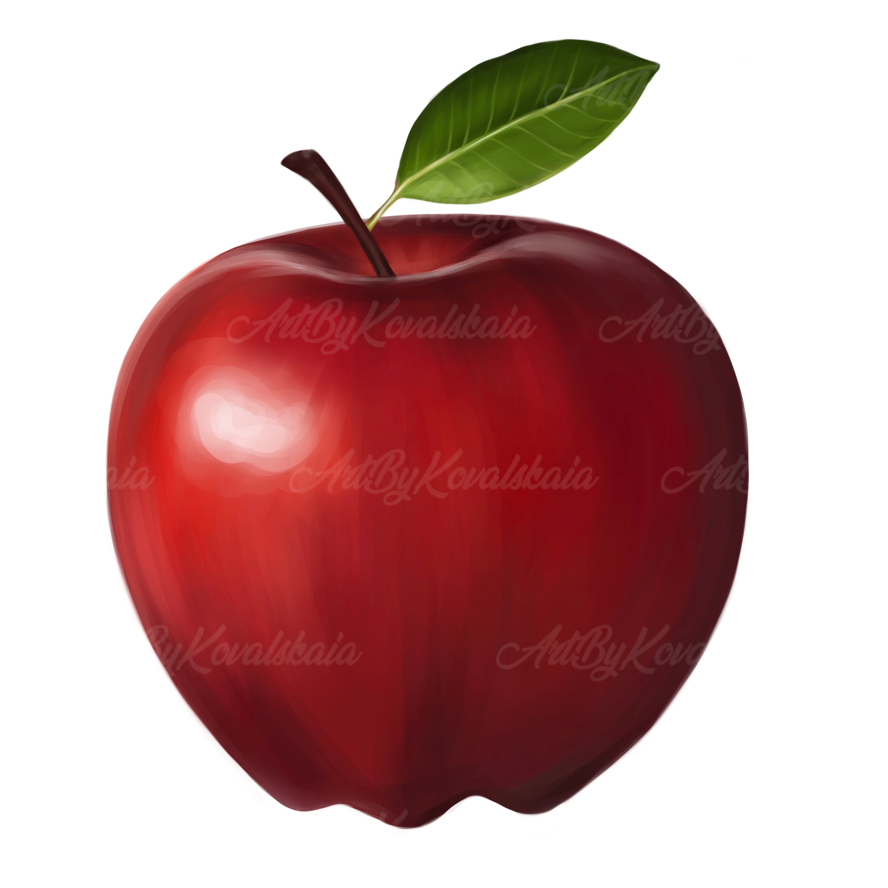 Apple PNG, Apple Clipart, Digital Download 