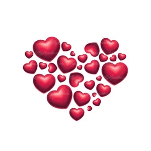 Heart PNG, Heart Clipart, Heart Clip art, Digital Download
