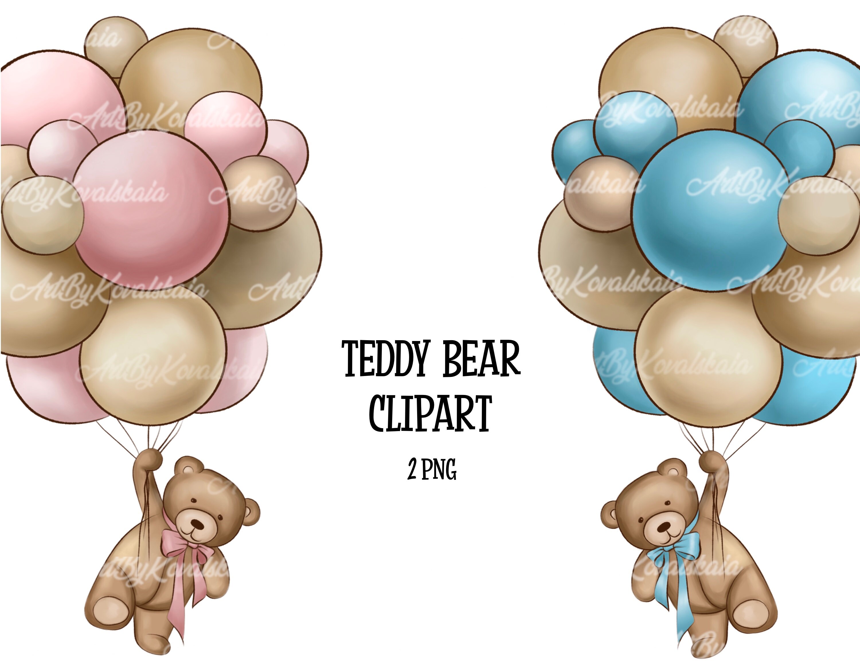 Teddy Bear Clipart PNG Baby Shower PNG Digital Download - Etsy Ireland