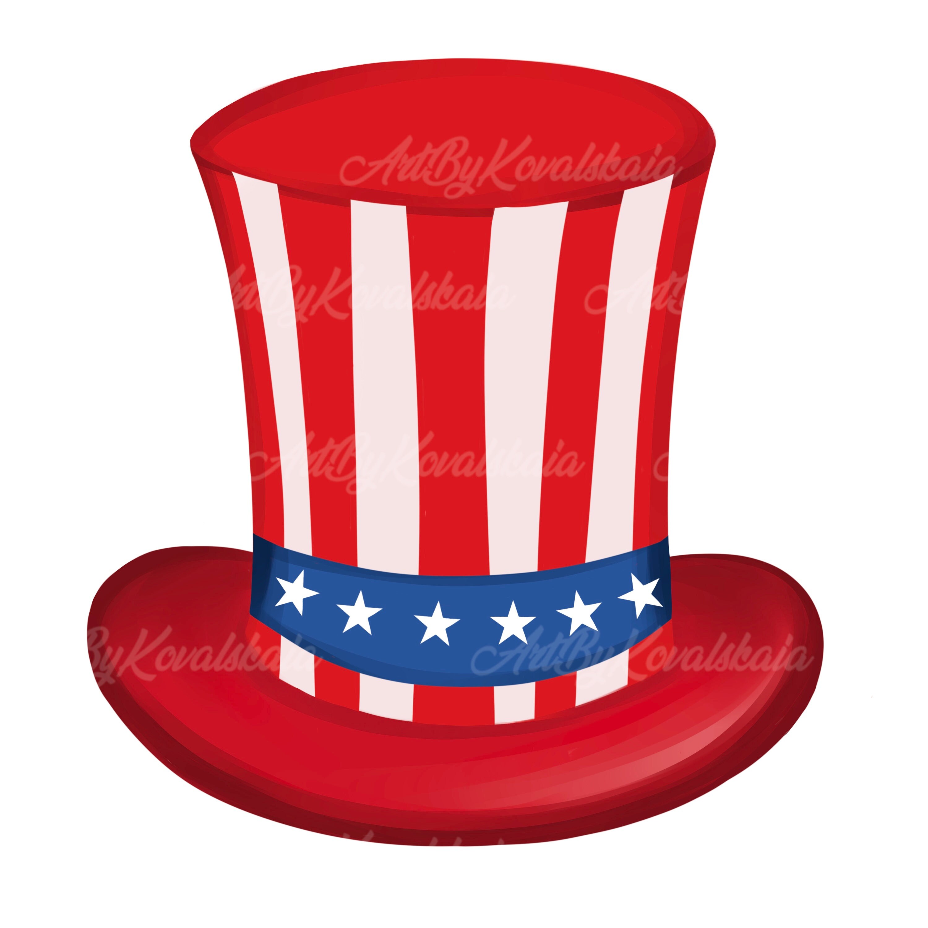Uncle Sam Hat PNG Clipart, 4th of July, Independence Day (digital ...