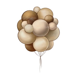 Balloons PNG, Birthday Balloons PNG, Digital Download