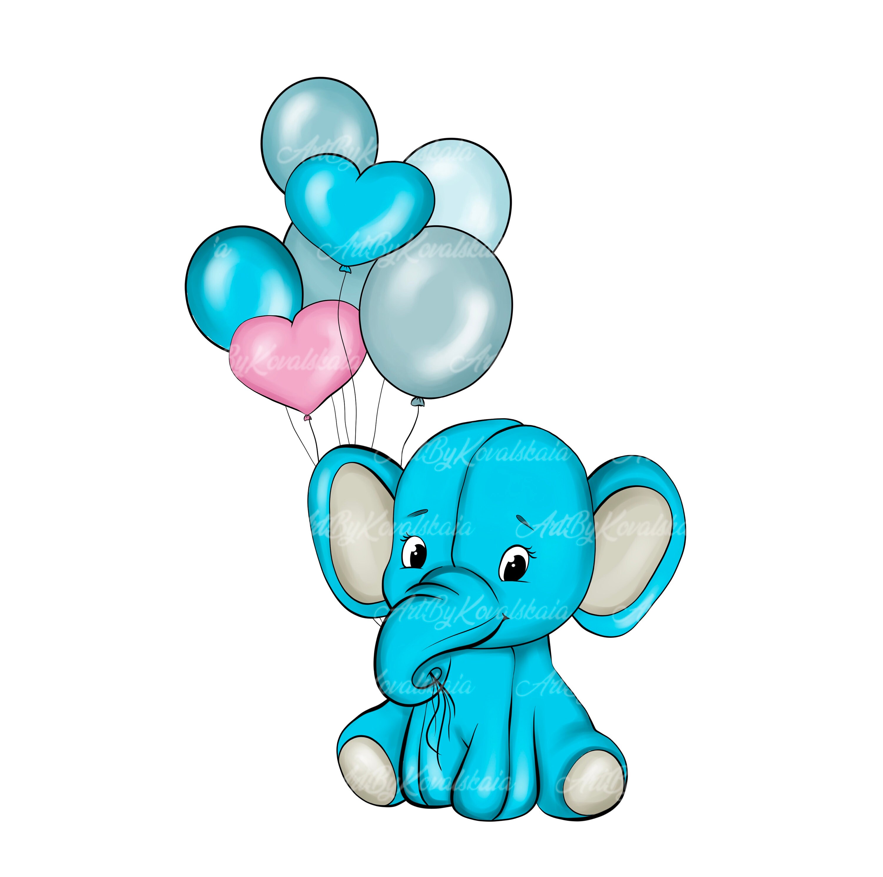 Elephant Clipart Elephant Baby Shower Elephant PNG Baby - Etsy Australia
