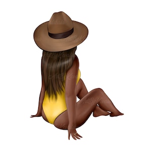 Fashion Girl, African American Girl, Black girl clipart, Digital Download
