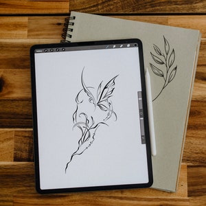 Tattoo Design For Women, Tattoo Butterfly, Personalized Tattoo Design, Digital Download