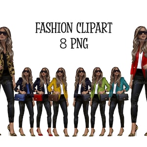 Fashion Illustration, PNG, Fashion Lady Clipart, Digital Download