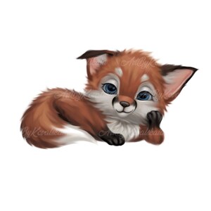 Fox PNG, Fox Clipart, Cute Fox, Digital Download