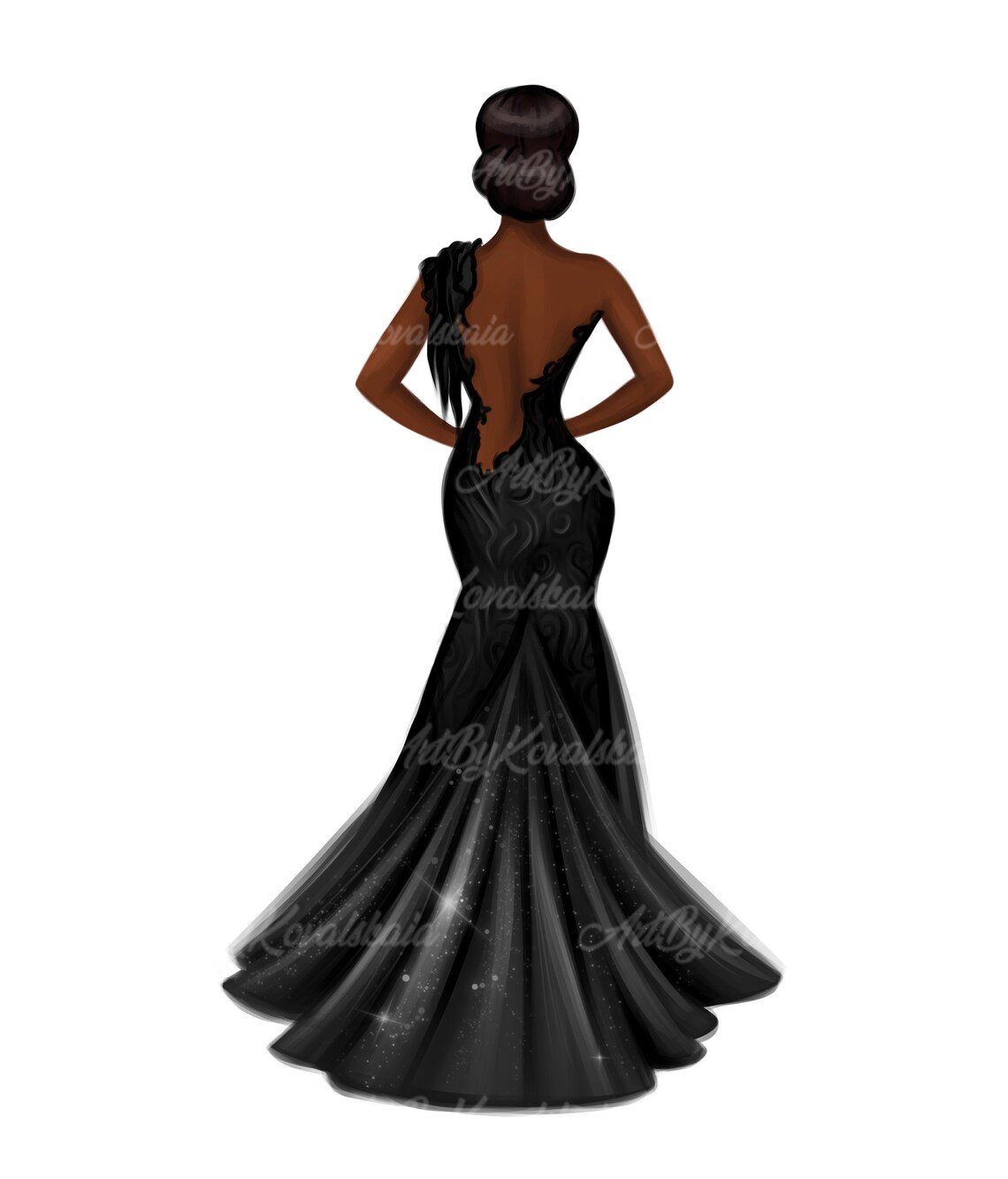 Fashion Clipart African American PNG African American - Etsy