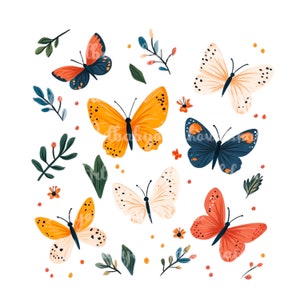 Butterfly PNG, Butterflies Clipart, Digital Download