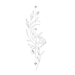 Custom PNG Design, Tattoo Design For Women, Personalized Tattoo Design, Digital Download
