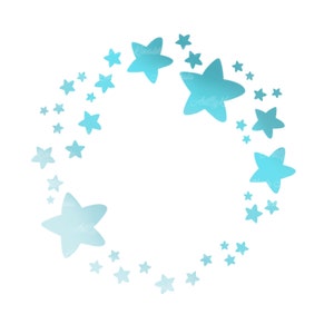 Frame PNG, Star Frame Clipart, Baby Shower Frame, Digitale Download