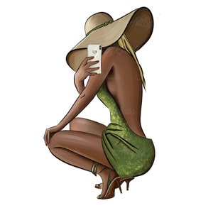 Girl Clipart, Fashion Girl Clipart, Fashion PNG, Digital Download