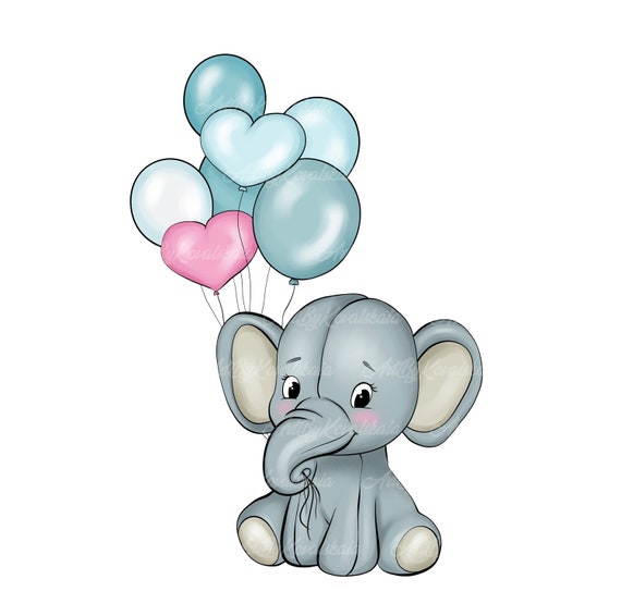 Elephant Clipart Elephant Elephant PNG Baby - Etsy