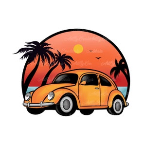 Summer Clipart, Palm Tree PNG, Digital Download
