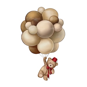 Teddy Bear Clipart, Bear PNG, Baby Bear, Circumcision PNG, Baby Shower, Digital Download
