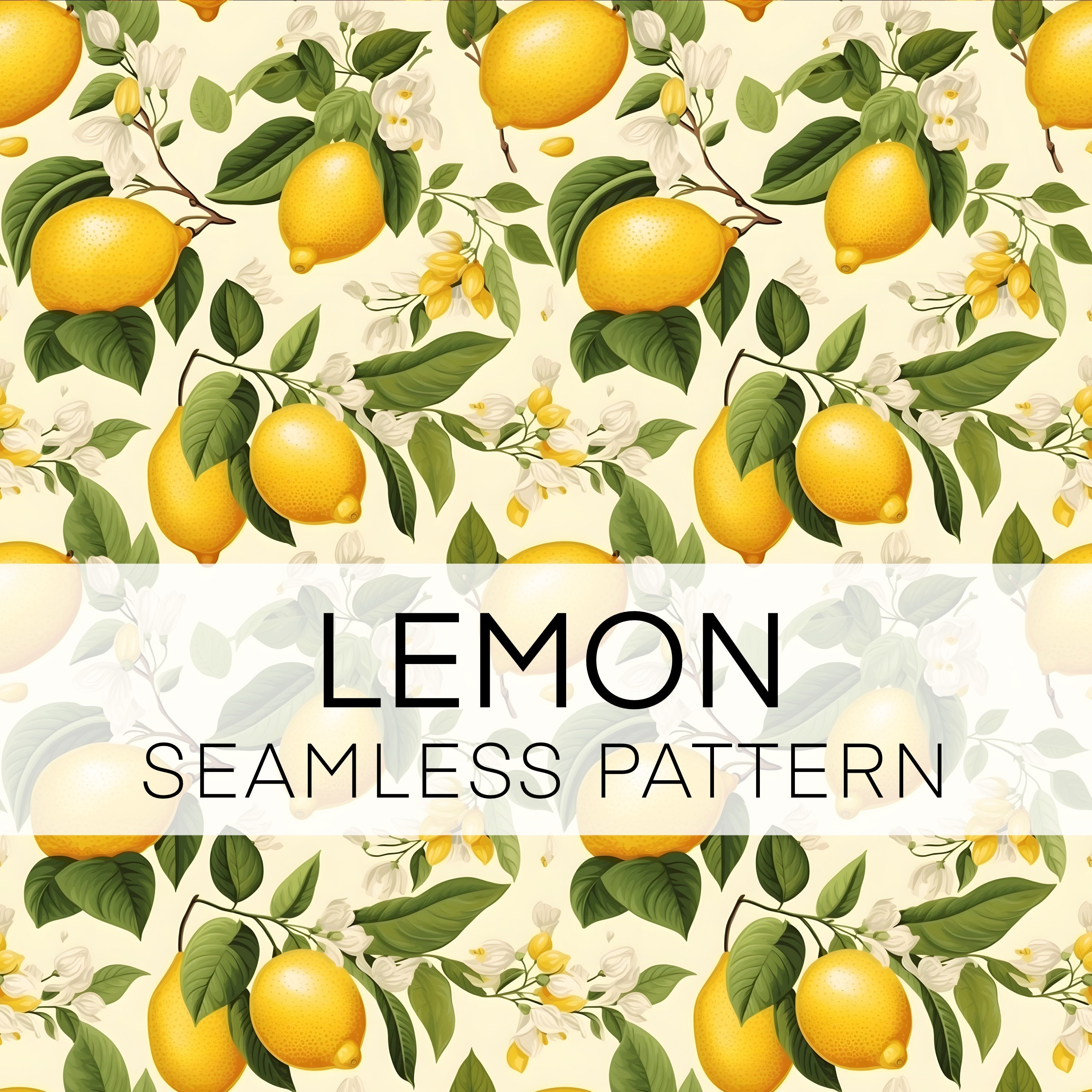 Lemon Seamless Pattern, Vintage Digital Paper, DIGITAL DOWNLOAD - Etsy