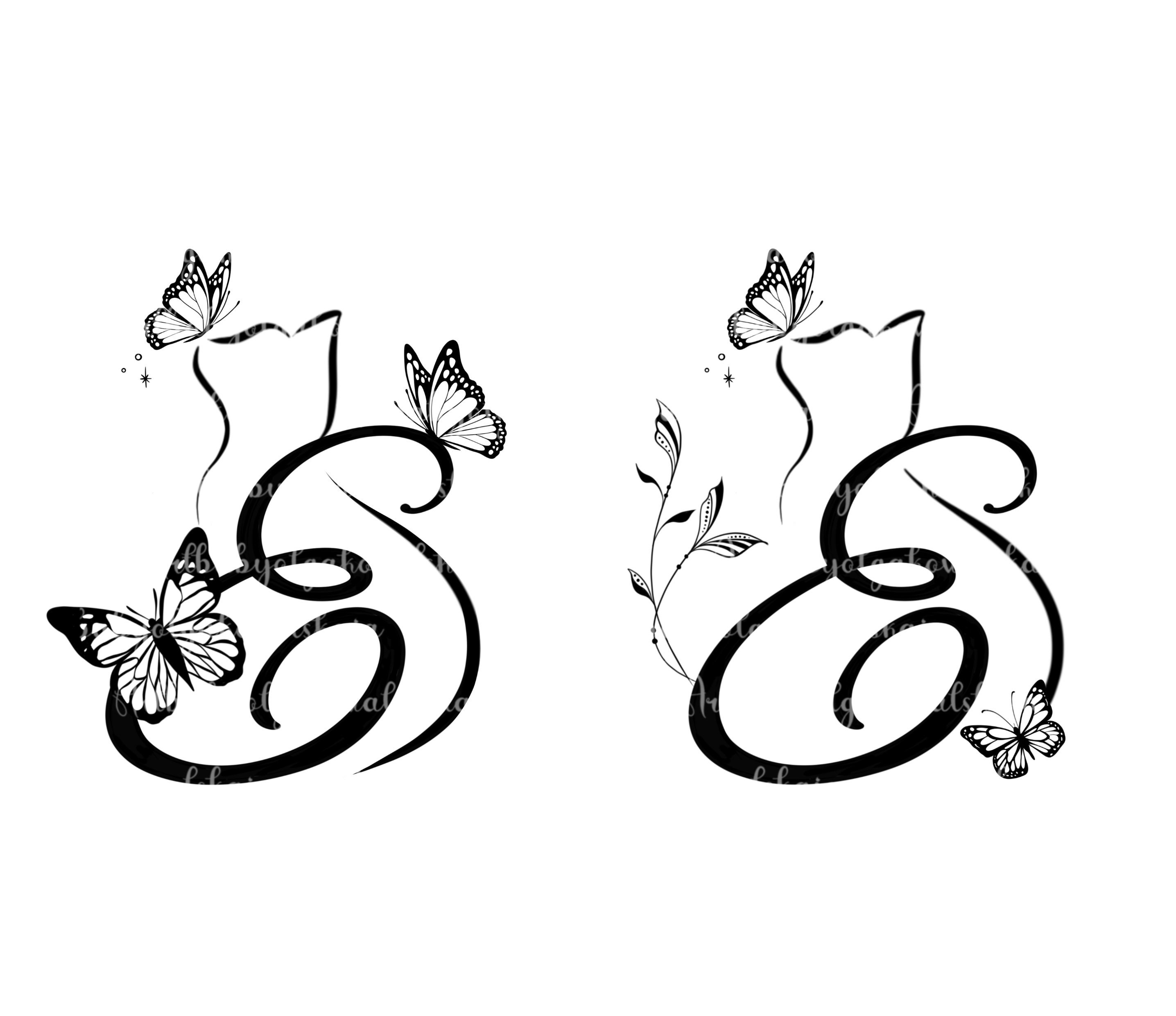 Letter E Temporary Tattoo - Etsy, image size:2872x2480