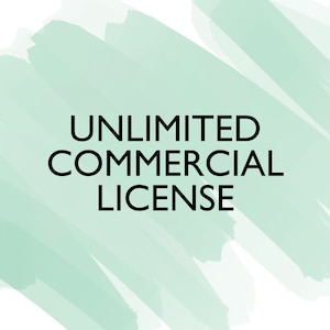 Unlimited Commercial License, Product License, Digital Commercial, No Credit License, Graphics License