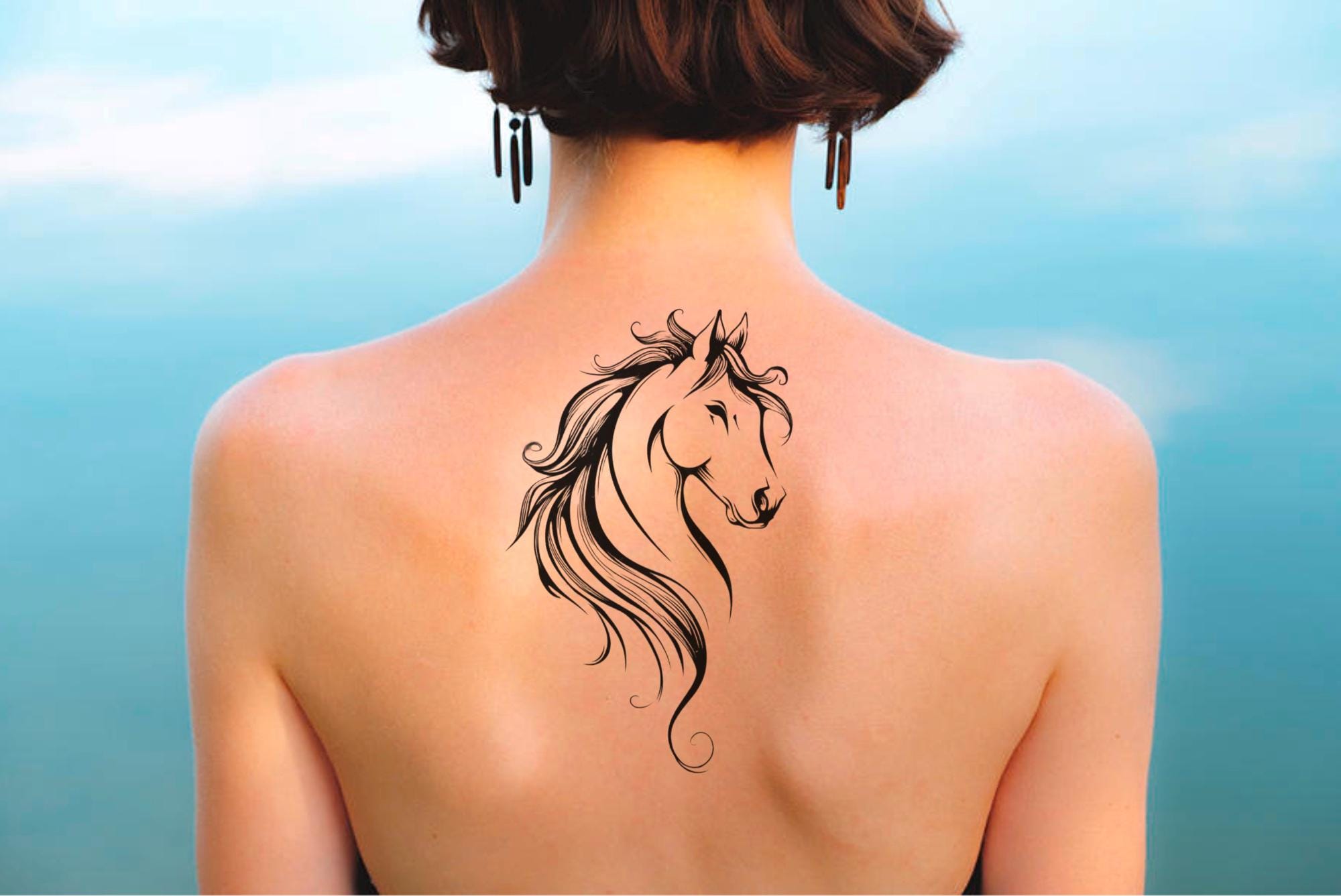 Tattoo horse design - Etsy Schweiz, image size:2000x1337