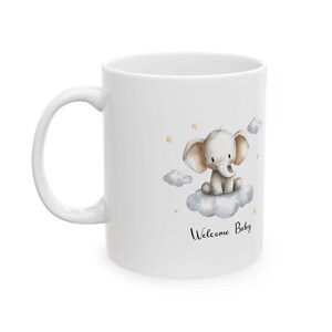 Watercolor Elephant Clipart: Baby Shower PNG, Welcome Baby (digital ...