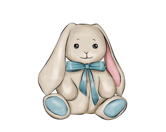 Hase Clipart, Niedlicher Hase PNG, Hase, Baby Shower Clipart, Digitaler Download